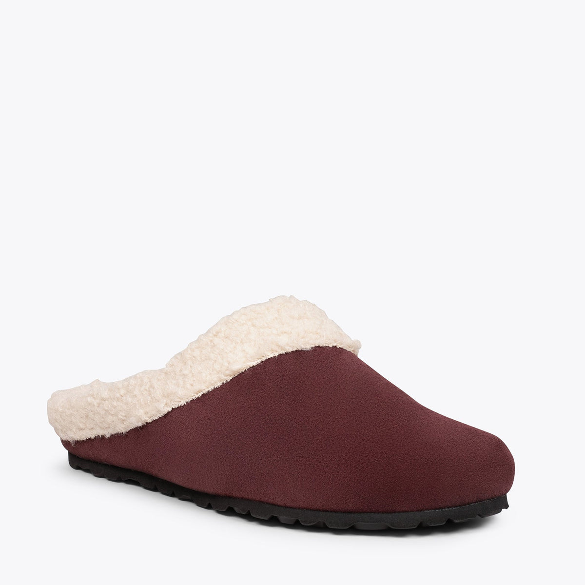 DREAM HOME Zapatillas con borreguito para hombre · Granate