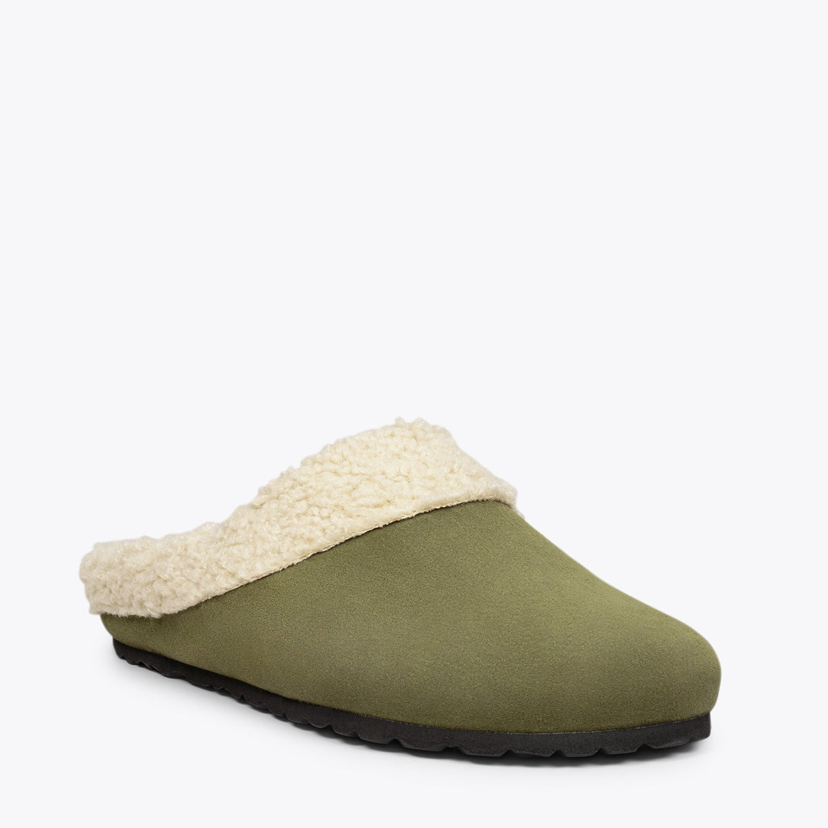 DREAM HOME Zapatillas con borreguito para hombre · Verdes