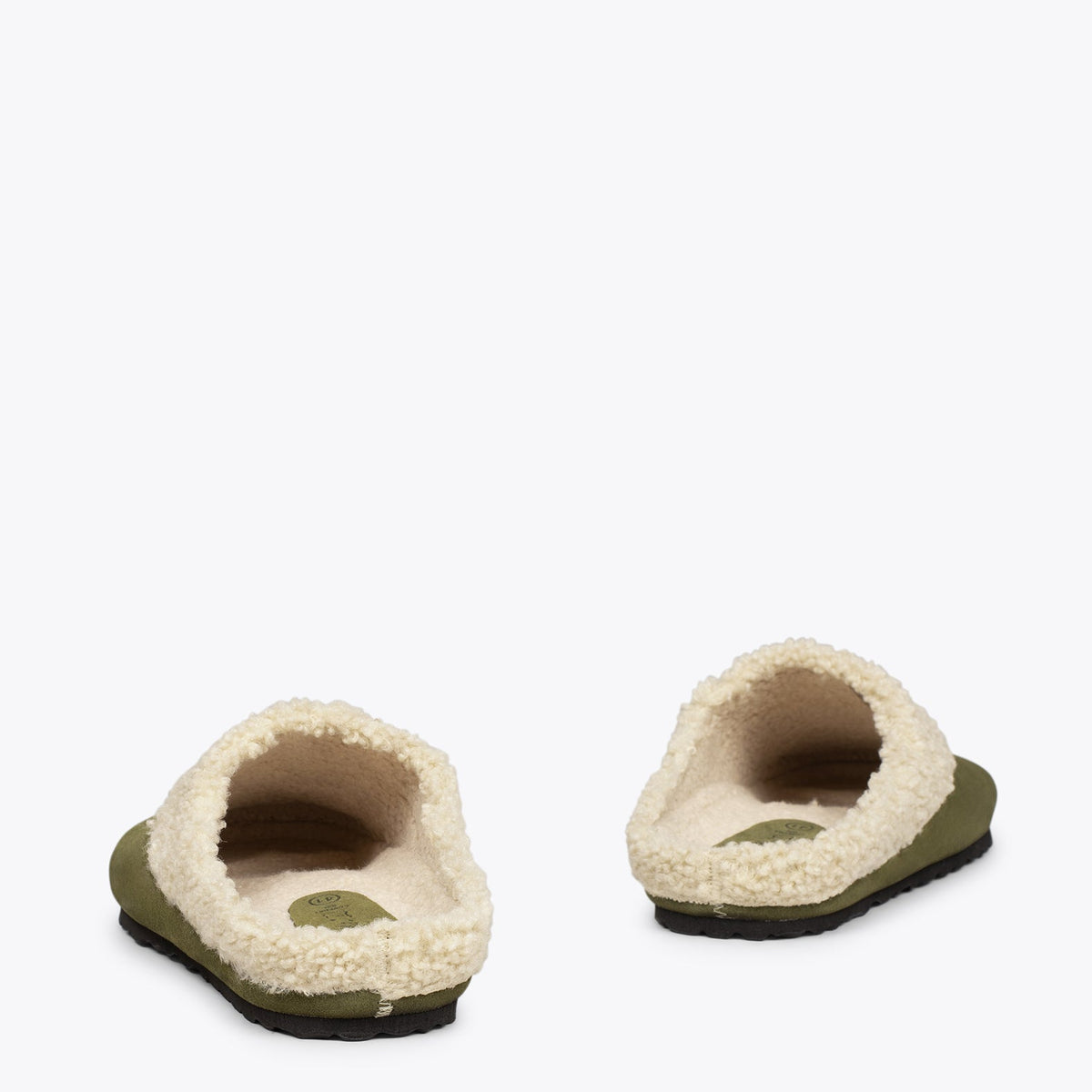 DREAM HOME Zapatillas con borreguito para hombre · Verdes
